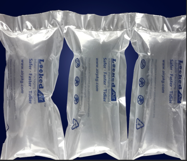 air bubble pouches, inflatable air bags, sealed air, locked air